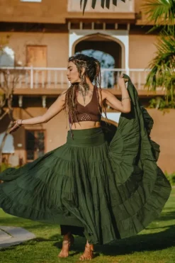 The TwoSisters Gypsy|Gypsy Rokken-Real Gypsy Rok Groen (ook extra breed)
