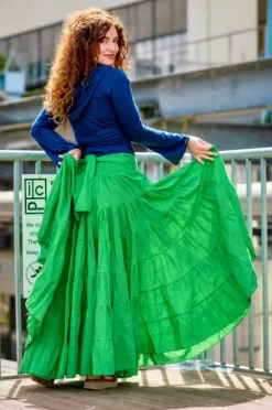 The TwoSisters Gypsy|Gypsy Rokken-Real Gypsy rok Knalgroen