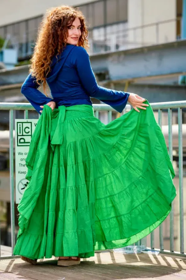 The TwoSisters Gypsy|Gypsy Rokken-Real Gypsy rok Knalgroen
