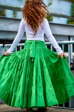 The TwoSisters Gypsy|Gypsy Rokken-Real Gypsy rok Knalgroen