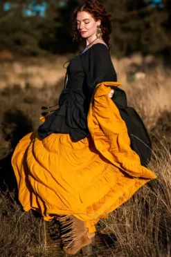 The TwoSisters Gypsy|Gypsy Rokken-Real Gypsy Rok Oker/oranje (ook extra breed)