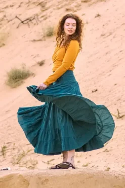 The TwoSisters Gypsy|Gypsy Rokken-Real Gypsy rok Petrol (ook extra breed)
