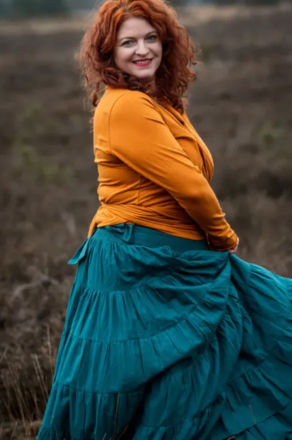 The TwoSisters Gypsy|Gypsy Rokken-Real Gypsy rok Petrol (ook extra breed)