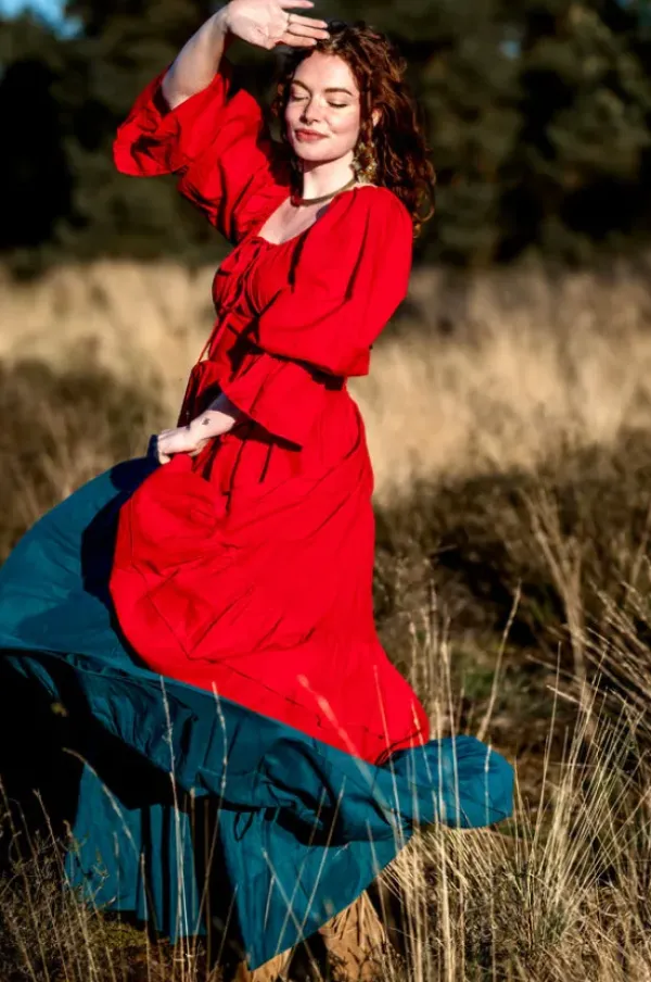 The TwoSisters Gypsy|Gypsy Rokken-Real Gypsy rok Petrol (ook extra breed)
