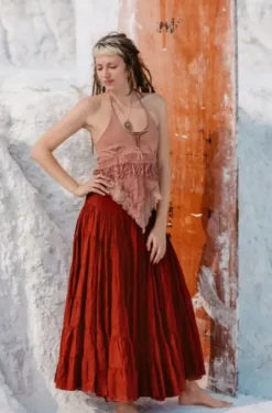 The TwoSisters Gypsy|Gypsy Rokken-Real Gypsy Rok Warm Rood (ook extra breed)