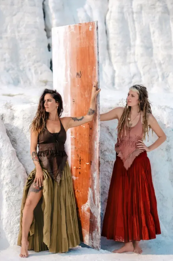The TwoSisters Gypsy|Gypsy Rokken-Real Gypsy Rok Warm Rood (ook extra breed)