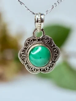 The TwoSisters Edelsteen Hanger-Real Turquoise Edelsteen Hanger 925 zilver