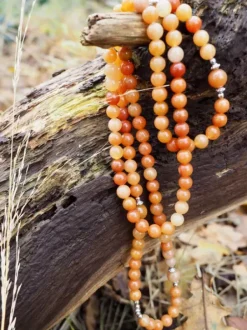 The TwoSisters Kettingen|Buddhist Malas-Red Aventurine Mala