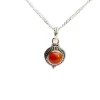The TwoSisters Edelsteen Hanger-Red Onyx Zilveren Hangertje