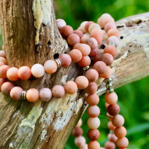 The TwoSisters Kettingen|Buddhist Malas-Roze aventurijn mala