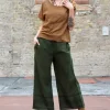 The TwoSisters Tops|Nomad Chic Collectie-Savanna T-shirt Lichtbruin