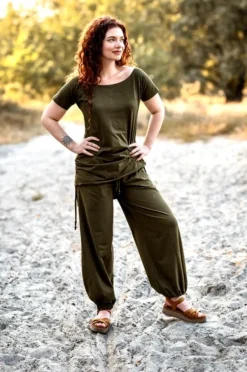The TwoSisters Tops|Zomer-Shirt met korte mouw Groen