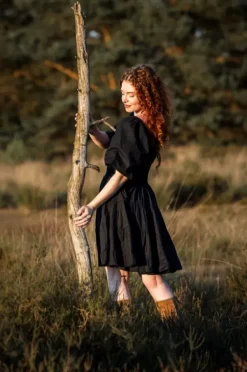 The TwoSisters Gypsy|Zomer-Tara Jurk Kort Zwart