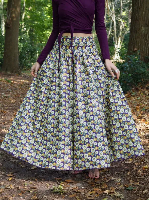 The TwoSisters Ibiza|Gypsy-The Graces rok Print paars (ook Extra Breed)