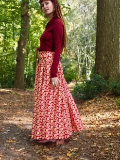 The TwoSisters Ibiza|Gypsy-The Graces rok Print Roze (ook Extra Breed)