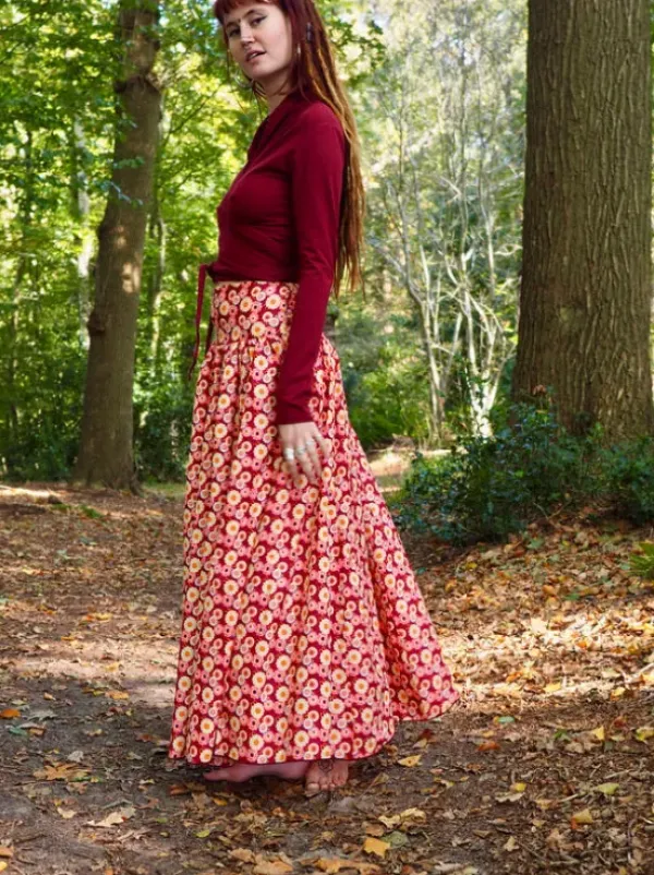 The TwoSisters Ibiza|Gypsy-The Graces rok Print Roze (ook Extra Breed)