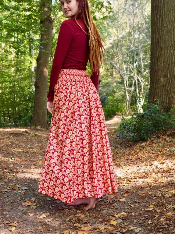 The TwoSisters Ibiza|Gypsy-The Graces rok Print Roze (ook Extra Breed)