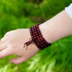 The TwoSisters Buddhist Malas|Kettingen-Tibetan Red Mala 6 mm.