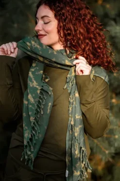 The TwoSisters Sjaals-Tie Dye Sjaal Groen