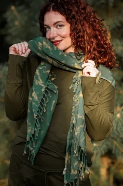 The TwoSisters Sjaals-Tie Dye Sjaal Groen