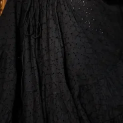 The TwoSisters Plus Size|Zwangerschapsjurk-Vaiana jurk Broderie koren blauw