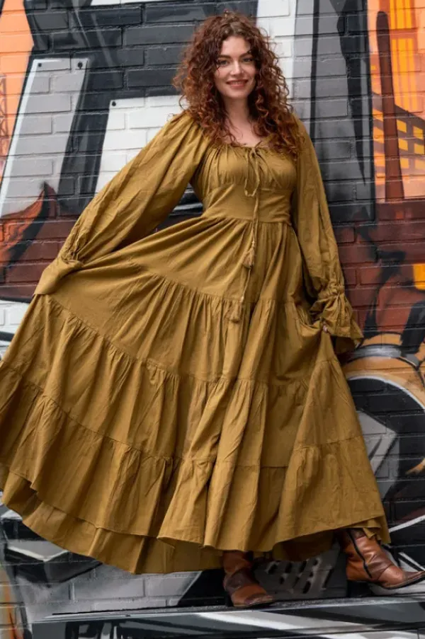 The TwoSisters Plus Size|Plus Size-Vaiana Lange Jurk Massala