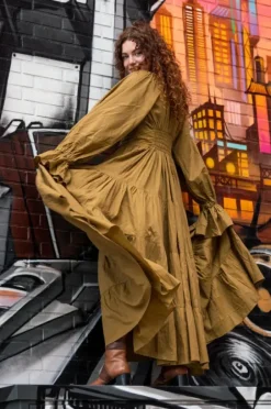 The TwoSisters Plus Size|Plus Size-Vaiana Lange Jurk Massala