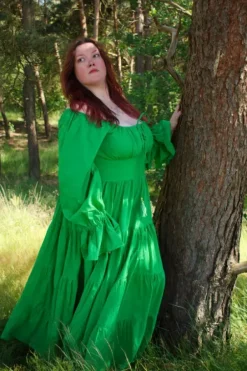 The TwoSisters Plus Size|Zwangerschapsjurk-Vaiana Lange Knalgroen