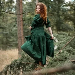The TwoSisters Plus Size|Zwangerschapsjurk-Vaiana Zomerjurk Groen