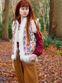 The TwoSisters Patchwork Jassen|Patchwork Jassen-Vintage Hippie Bodywarmer/ Gilet