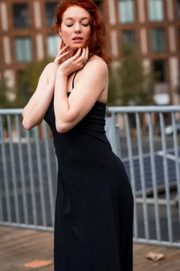 The TwoSisters Gypsy|Zomer-Vivien Strapless Dress Zwart