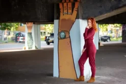 The TwoSisters Broeken|Broeken En Legging-Zen Pant Marroon Rood