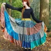 The TwoSisters Plus Size|Zijden Rokken-Zijden Gypsy Rok 395