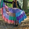 The TwoSisters Plus Size|Zijden Rokken-Zijden Gypsy Rok 421
