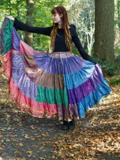 The TwoSisters Plus Size|Zijden Rokken-Zijden Gypsy Rok 421