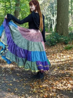 The TwoSisters Plus Size|Zijden Rokken-Zijden Gypsy Rok 421
