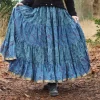 The TwoSisters Plus Size|Zijden Rokken-Zijden Gypsy Rok 221