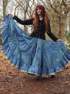 The TwoSisters Plus Size|Zijden Rokken-Zijden Gypsy Rok 221