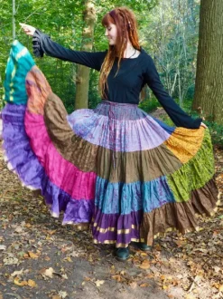 The TwoSisters Plus Size|Zijden Rokken-Zijden Gypsy Rok 404