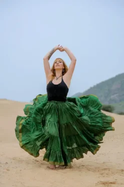 The TwoSisters Plus Size|Zijden Rokken-Zijden Gypsy Rok 1