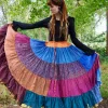 The TwoSisters Plus Size|Zijden Rokken-Zijden Gypsy Rok 441
