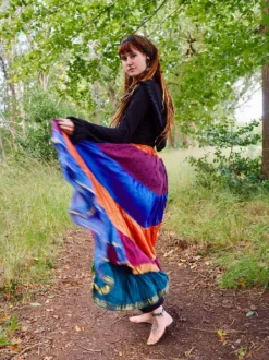 The TwoSisters Plus Size|Zijden Rokken-Zijden Gypsy Rok 441