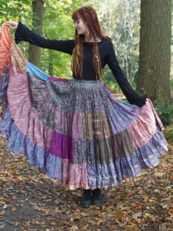 The TwoSisters Plus Size|Zijden Rokken-Zijden Gypsy Rok 430