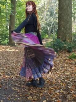 The TwoSisters Plus Size|Zijden Rokken-Zijden Gypsy Rok 430