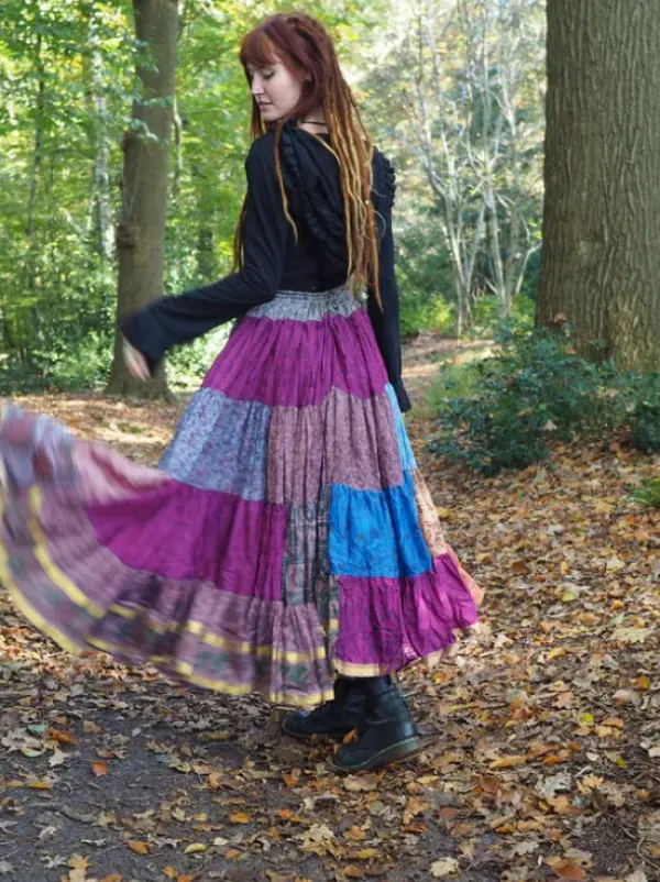 The TwoSisters Plus Size|Zijden Rokken-Zijden Gypsy Rok 430