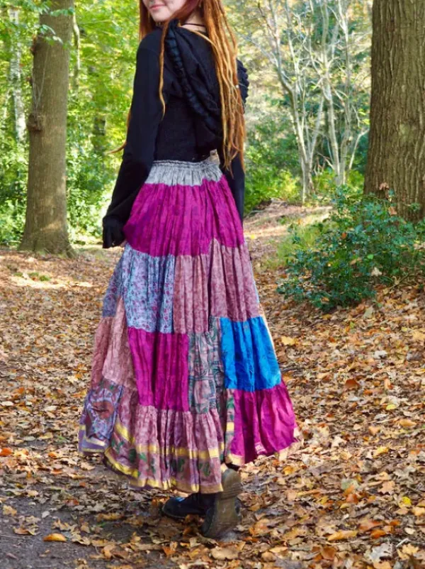 The TwoSisters Plus Size|Zijden Rokken-Zijden Gypsy Rok 430