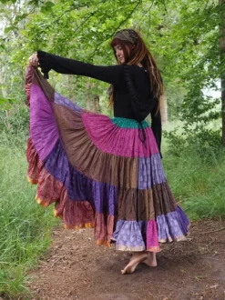 The TwoSisters Plus Size|Zijden Rokken-Zijden Gypsy Rok 350