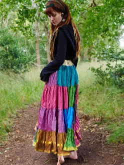 The TwoSisters Plus Size|Zijden Rokken-Zijden Gypsy Rok 442