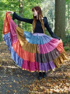 The TwoSisters Plus Size|Zijden Rokken-Zijden Gypsy Rok 420