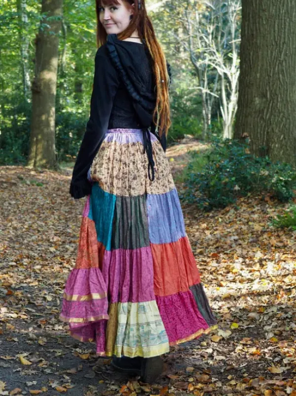 The TwoSisters Plus Size|Zijden Rokken-Zijden Gypsy Rok 420